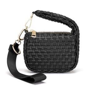 Women's Cute Mini Quilted Wristlet Gift Pouch Puffer Evening Bag
